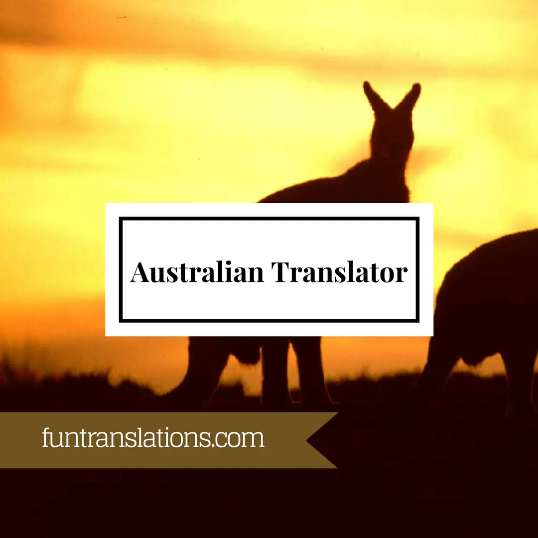 Australian translator