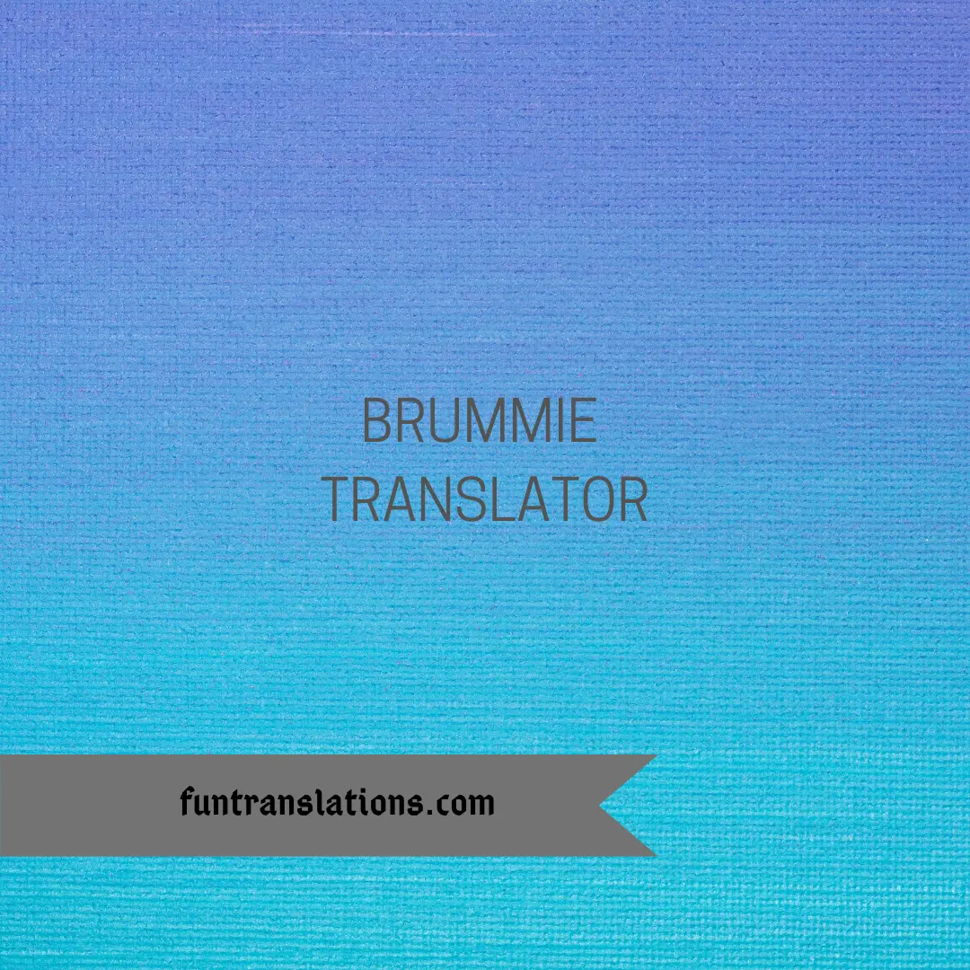 Brummie (Birmingham) Dialect Translator API