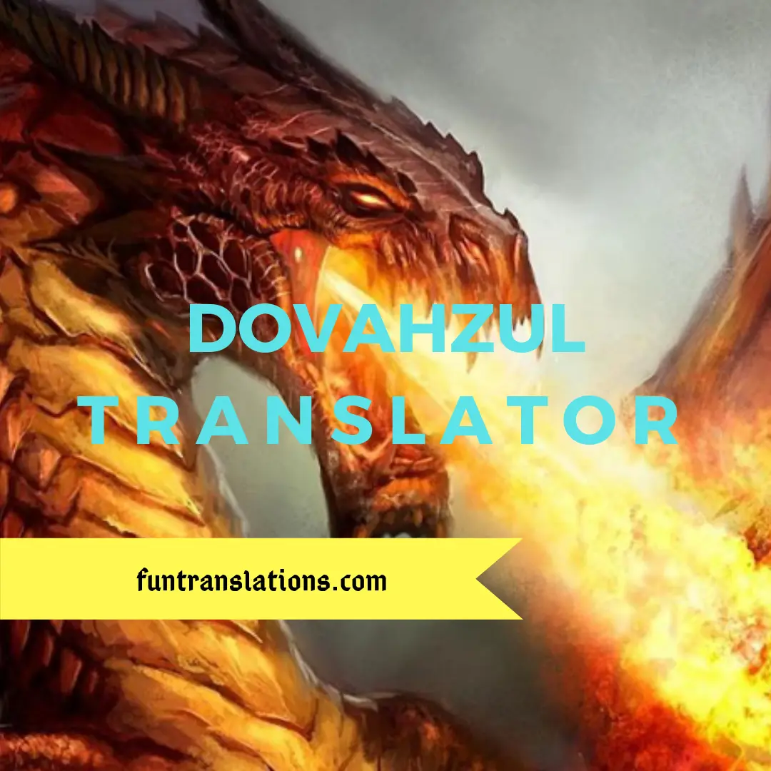 Dovahzul translator