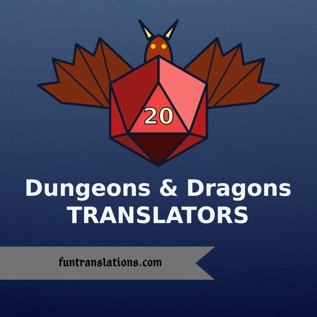 Dungeons & Dragons Language Translator Collection (D&D)