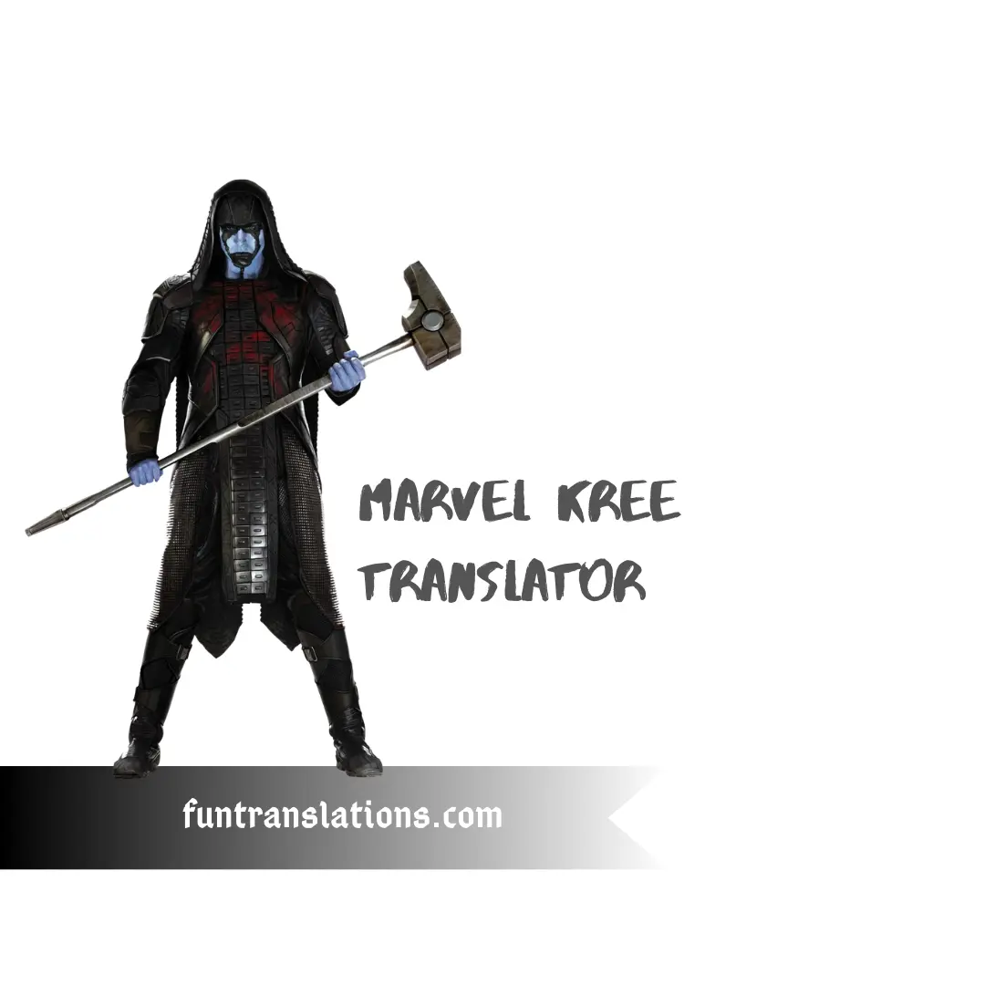 Marvel Kree Language Translator API