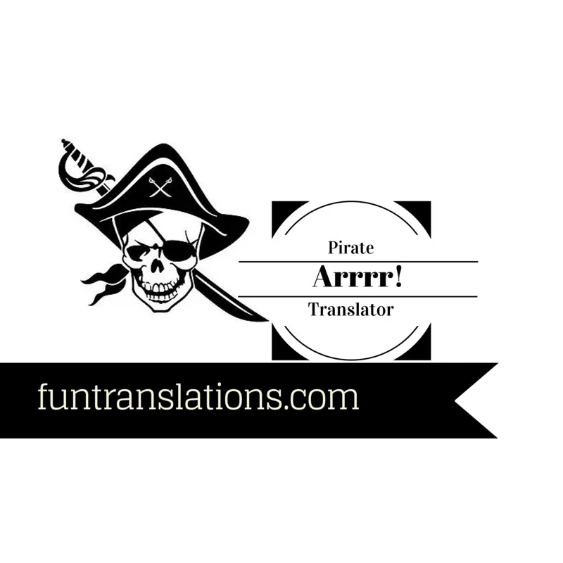 Pirate Speak translator API