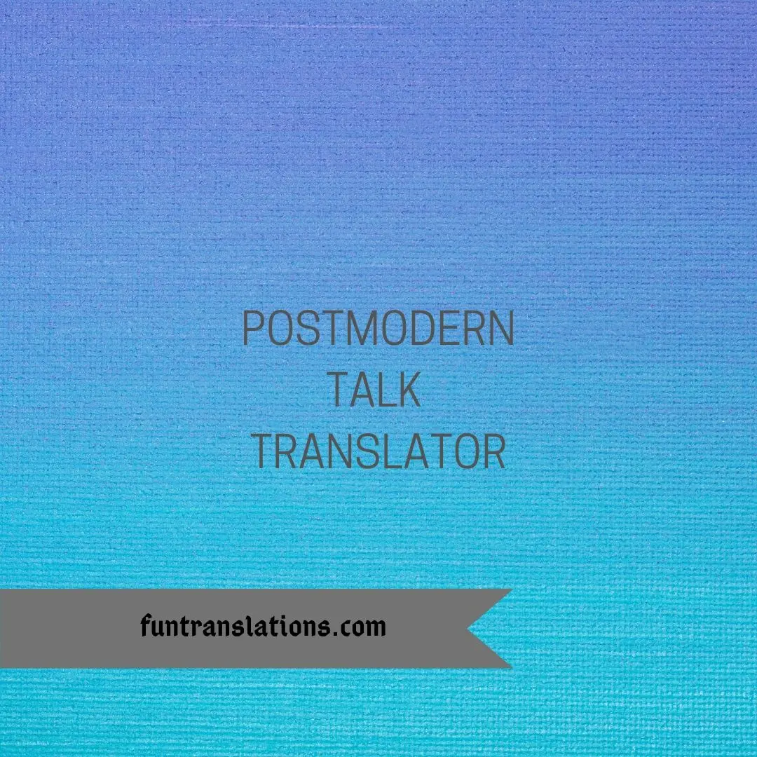 Postmordern Translator API