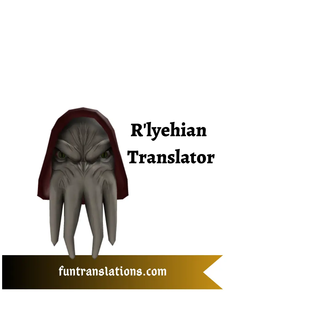 Lovecraft R'lyehian Translator API