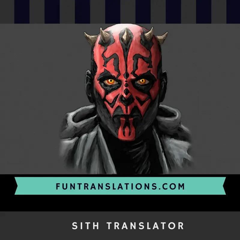 Sith translator API