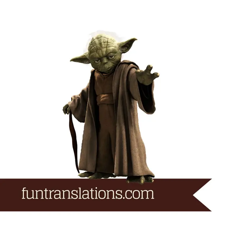 Yoda Speak translator